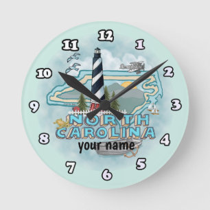 Ronde Horloge du phare de Caroline du Nord