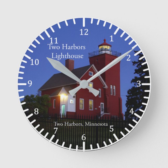 Ronde horloge du phare de deux ports (Recto)