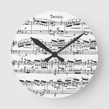 Horloge du score de musique
