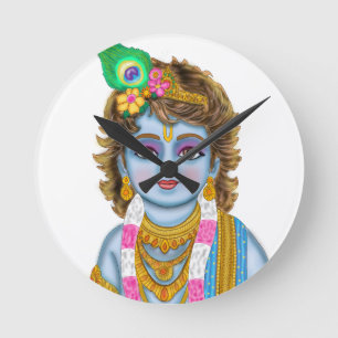 Ronde Horloge Enfant Krishna