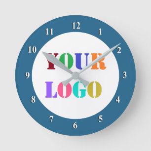 Ronde Horloge exemple de logo d'entreprise promotionnel