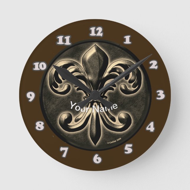 Ronde Horloge Fleur De Lis (Recto)