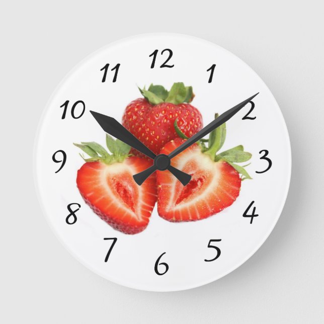 Ronde Horloge fraise (Recto)