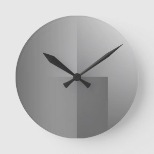 Ronde horloge gris