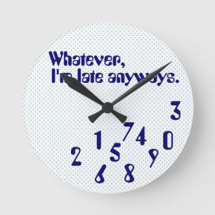 Ronde Horloge humour tardif