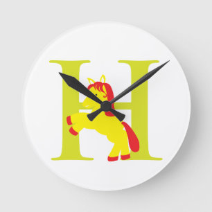 Ronde Horloge initiale de la lettre H