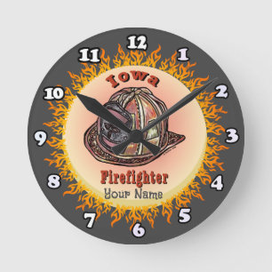 Ronde horloge Iowa Firefighter