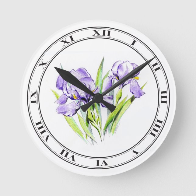 Ronde Horloge Irises (Recto)
