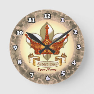 Ronde Horloge King Dad