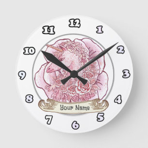 Ronde Horloge Lady Licorne