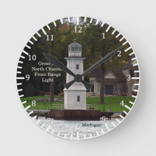 Ronde Horloge lumineuse Grosse Ile North Channel Front R