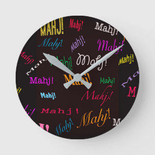 Ronde Horloge Mahj d'heure-milliampère Jongg ! !