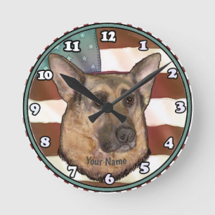 Ronde Horloge Malinois belge