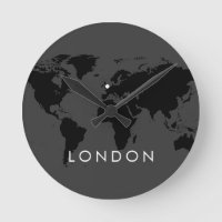 Horloge Mondiale Personnalisée Élégante Ville Mode
