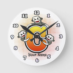 Ronde Horloge Monogram C Sock Monkey
