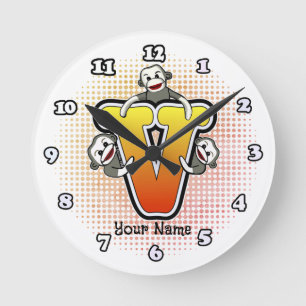 Ronde Horloge Monogram V Sock Monkey