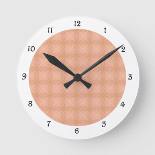 Ronde Horloge Motif Soft Rose