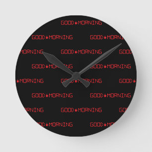 Ronde Horloge numérique Bonne Matin Café Mug Early Birde
