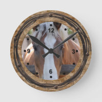 Horloge occidentale d'amants de cheval