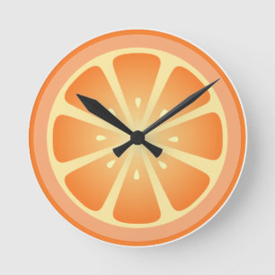 Ronde Horloge orange fruitée de Tootie