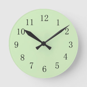 Ronde Horloge Pale Tea Green