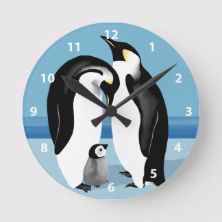 Ronde Horloge Penguin Empereur