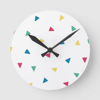 Ronde horloge Rainbow Confetti