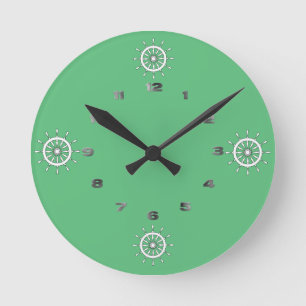 Ronde Horloge - Roues blanches