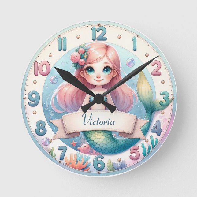 Ronde Horloge Sirène Ocean Whimsy (Recto)