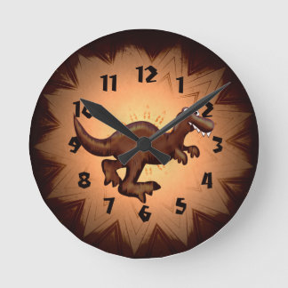 Ronde Horloge T-Rex Dinosaure