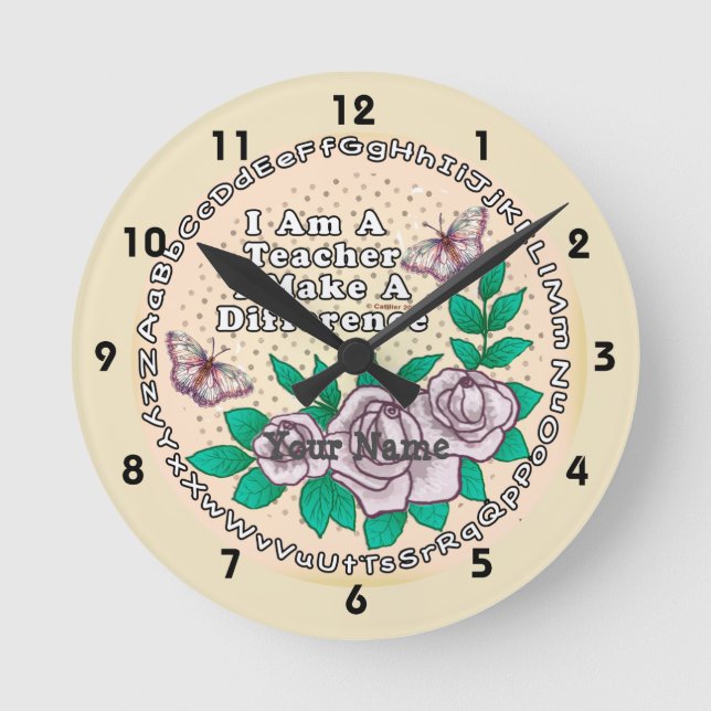 Ronde Horloge Teacher Makes Difference (Recto)