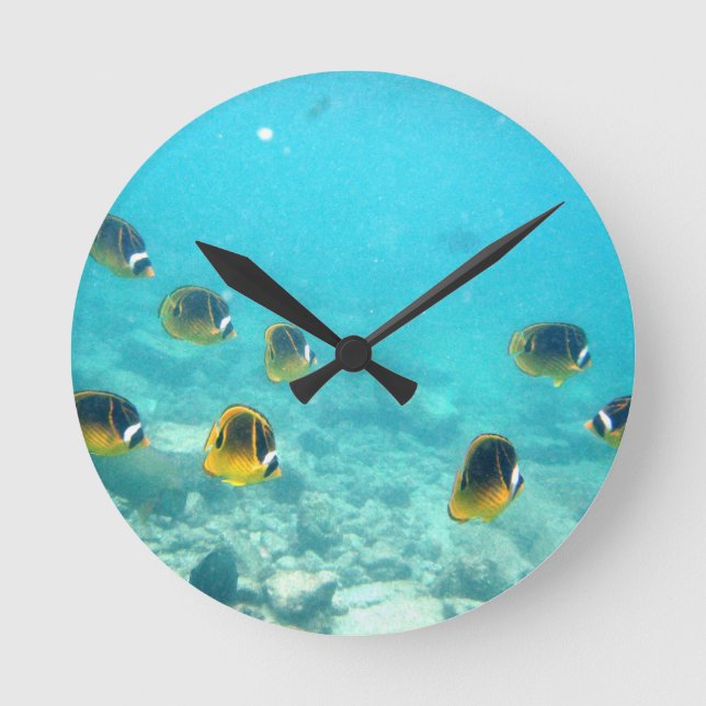 Ronde Horloge tropicale Hawaiian Fish Wall (Recto)