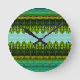 Ronde Horloge Vibrante Avec Vert Lime