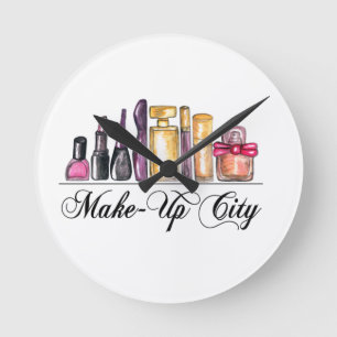 Ronde Illustration de mode Aquarelle Acrylique Horloge m
