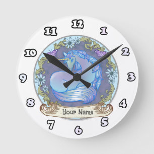 Ronde Jolie horloge licorne