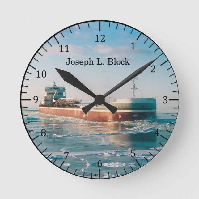Ronde Joseph L. Horloge à bloc (Recto)