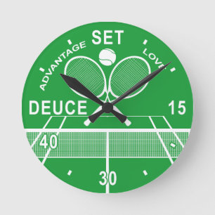 Ronde Joueurs de tennis, horloge de tennis.