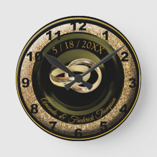 Ronde La grande horloge cadeau Mariage Gatsby