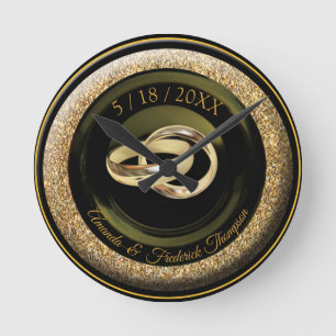 Ronde La grande horloge cadeau Mariage Gatsby