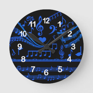 Ronde La musique est mon monde__Wall Horloge