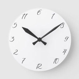 Ronde Le Temps Est Une Horloge Illustrée