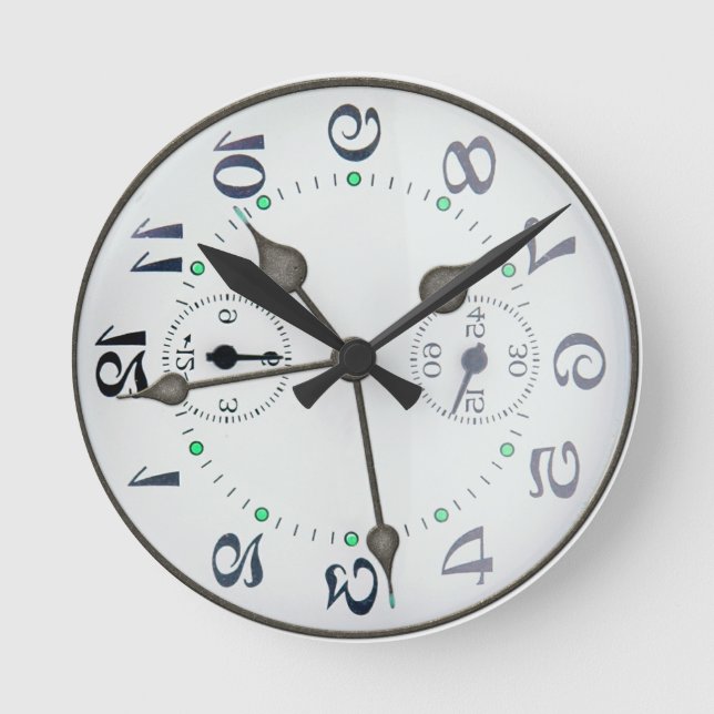 Ronde Mess avec votre horloge de tête (Recto)