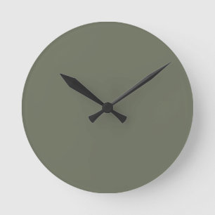 Ronde Mini-Moss Green Wall Horloge - Personnalisable