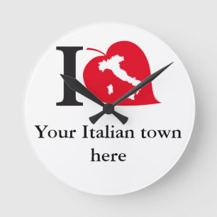 Ronde Mon horloge italienne de ville