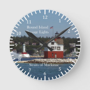 Ronde Passage des îles rondes Horloge lumineuse