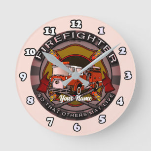 Ronde Pompier pour que d'autres puissent vivre horloge