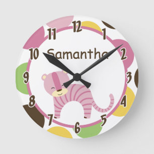 Ronde Queen of the Jungle Lion Safari Horloge personnali