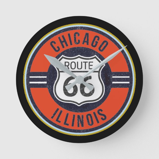 Ronde ROUTE 66 CHICAGO - Horloge (Recto)