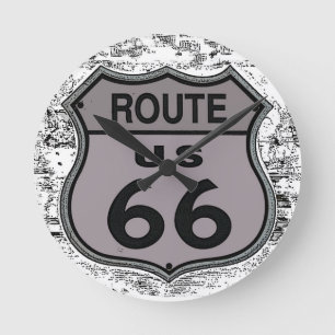Ronde Route 66     Round Horloge