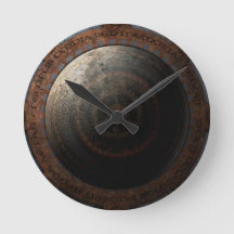 Steampunk Moon Horloge Temps Metal Gears